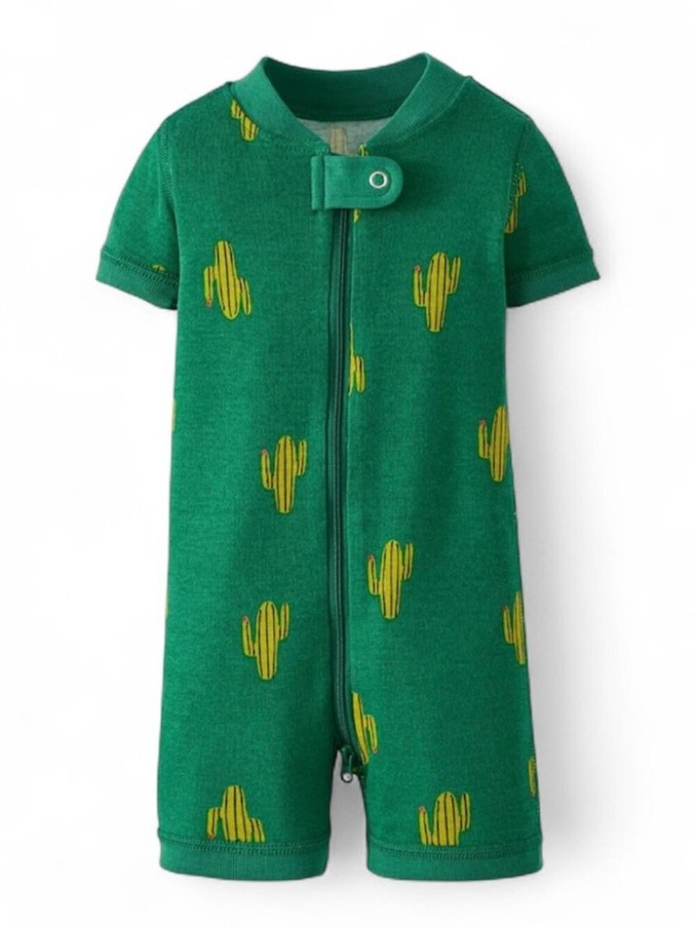 NWT Hanna Andersson Cactus Green Shortie Sleeper Sz 85 2t Organic Cotton